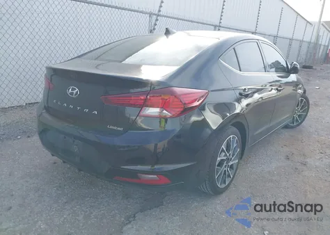 2019 Hyundai Elantra Limited from USA, damaged, VIN 5NPD84LF2KH482025